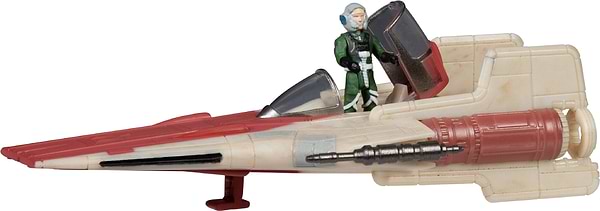 Фото - Коллекционная фигурка STAR WARS Small Vehicle Транспорт и фигурка A-Wing 7.5 см (SWJ0079)
