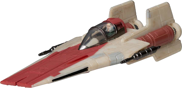 Фото - Коллекционная фигурка STAR WARS Small Vehicle Транспорт и фигурка A-Wing 7.5 см (SWJ0079)