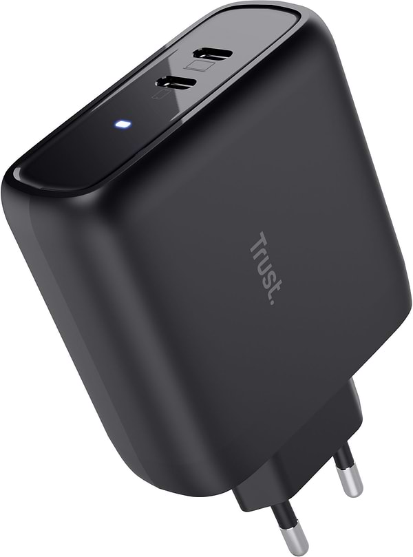Фото - Мережевий зарядний пристрій Trust Maxo 65W 2xUSB-C PD (25380)