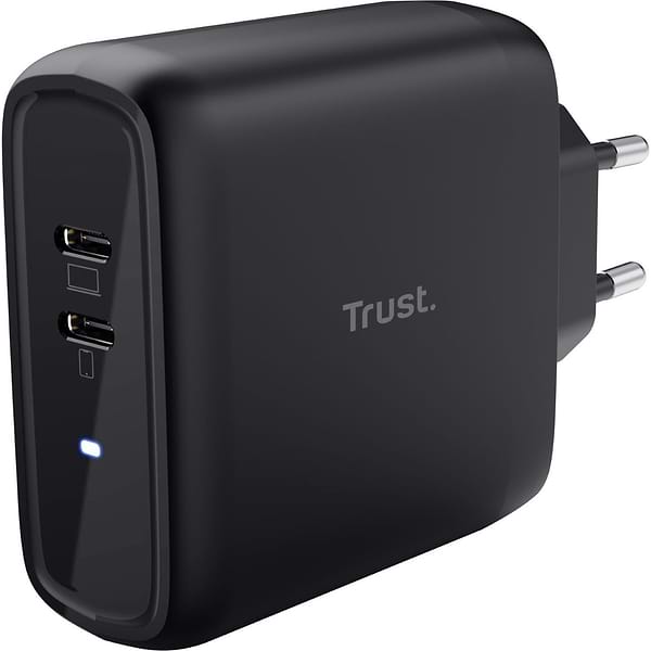 Фото - Мережевий зарядний пристрій Trust Maxo 65W 2xUSB-C PD (25380)