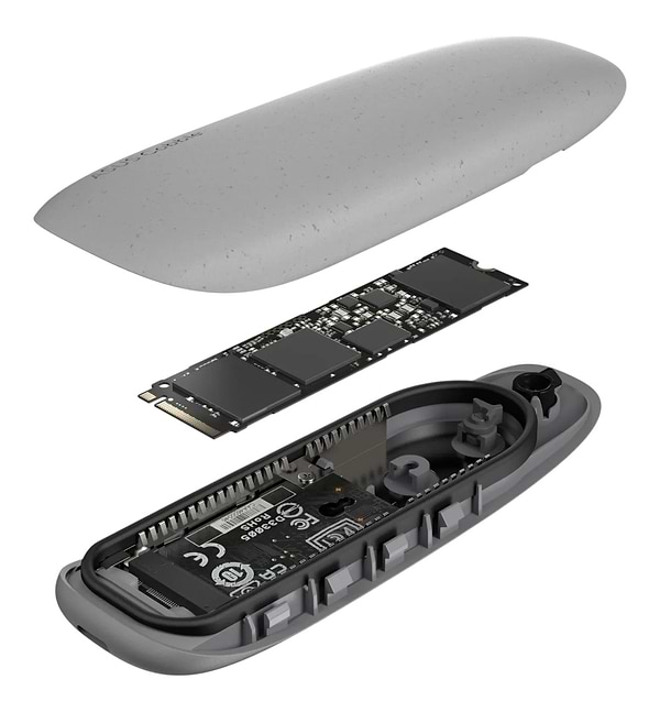 Фото - Зовнішня кишеня Asus для SSD COBBLE/GRAY/G/AS/ESD-A1A Gray (90DD02R6-M09000)