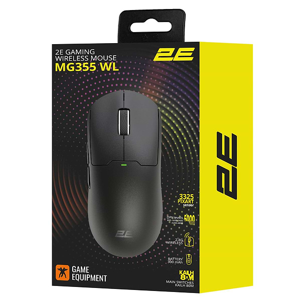 Фото - Мышь беспроводная игровая 2E Gaming MG355 WL Black (2E-MG355UBK-WL)