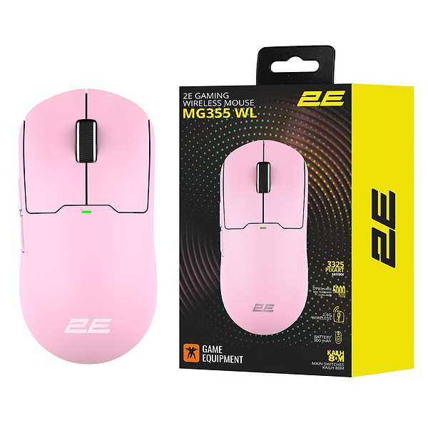 Фото - Миша бездротова ігрова 2E Gaming MG355 WL Pink (2E-MG355UPK-WL)