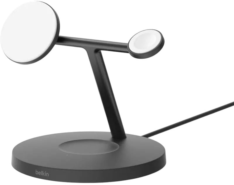 Бездротовий зарядний пристрій Belkin 3в1 Magnetic Pad Qi2 15Вт Black (WIZ032KQBK)