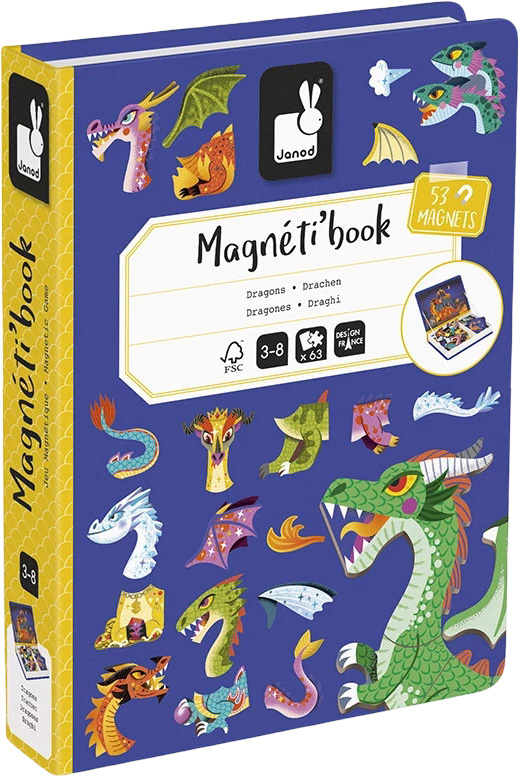 Настільна гра (3-4 роки) Janod Дракони 53 ел. (J02527)