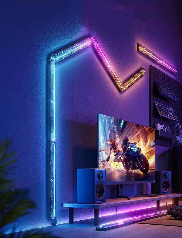 Фото - Світлодіодний світильник Govee H1063 Gaming Wall light Expansion Kit 2 шт. (H10630A5)
