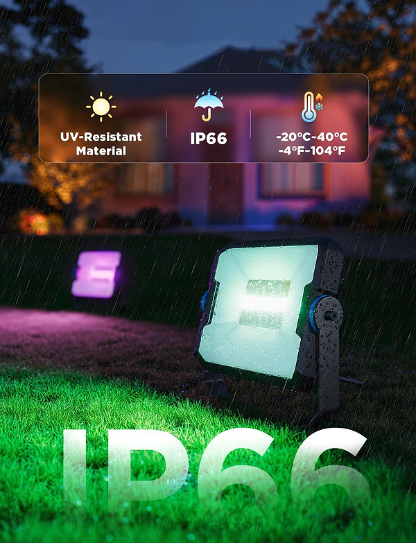 Фото - Світлодіодний світильник Govee H8057 Outdoor FLood Lights 4 шт (H8057C11)