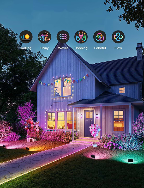 Фото - Світлодіодний світильник Govee H8057 Outdoor FLood Lights 4 шт (H8057C11)