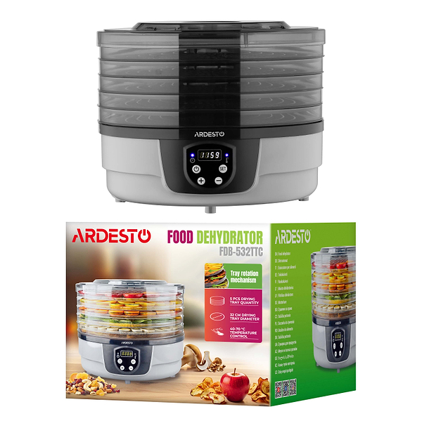 Фото - Сушарка для фруктів та овочів Ardesto FDB-532TTC