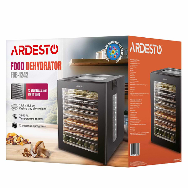 Фото - Сушарка для фруктів та овочів Ardesto FDB-1242