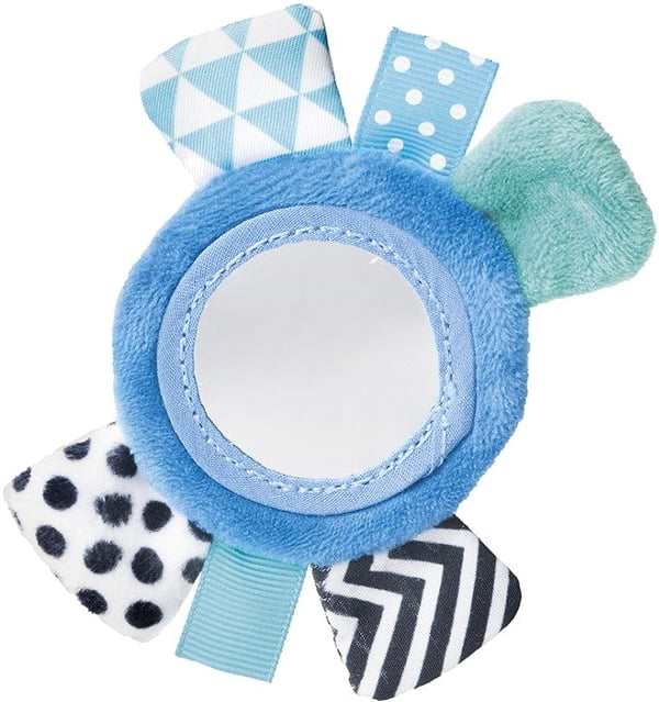 Фото - Подвеска Canpol babies Zig Zag 0+ с зеркалом синяя (68/056_blu)