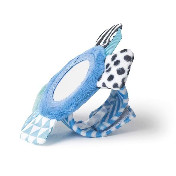 Фото - Подвеска Canpol babies Zig Zag 0+ с зеркалом синяя (68/056_blu)