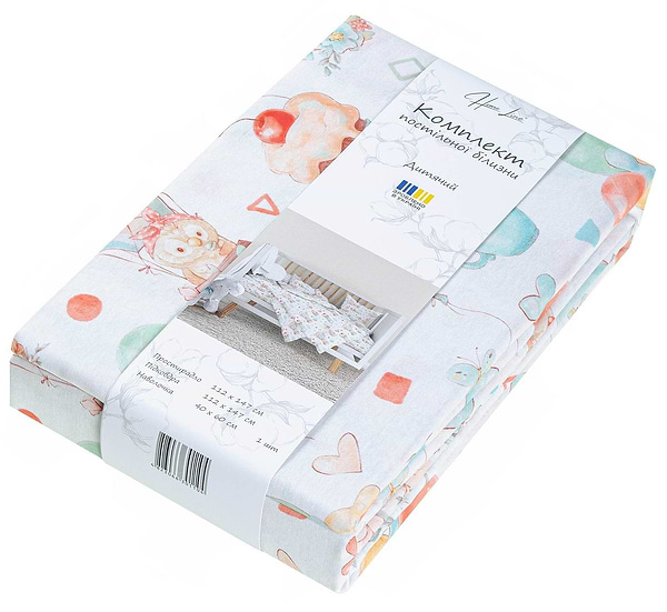 Фото - Комплект постельного белья детский Home Line поплин СОВУШКИ 112х147 см нав. 40х60 (193171)