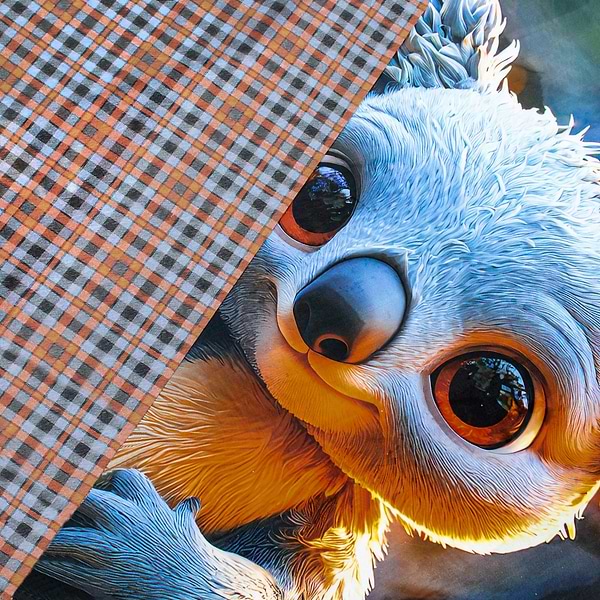 Фото - Комплект постільної білизни дитячий Home Line поплін Коала Блакитно-Помаранчова 112х147 см нав. 40х60 (193164)