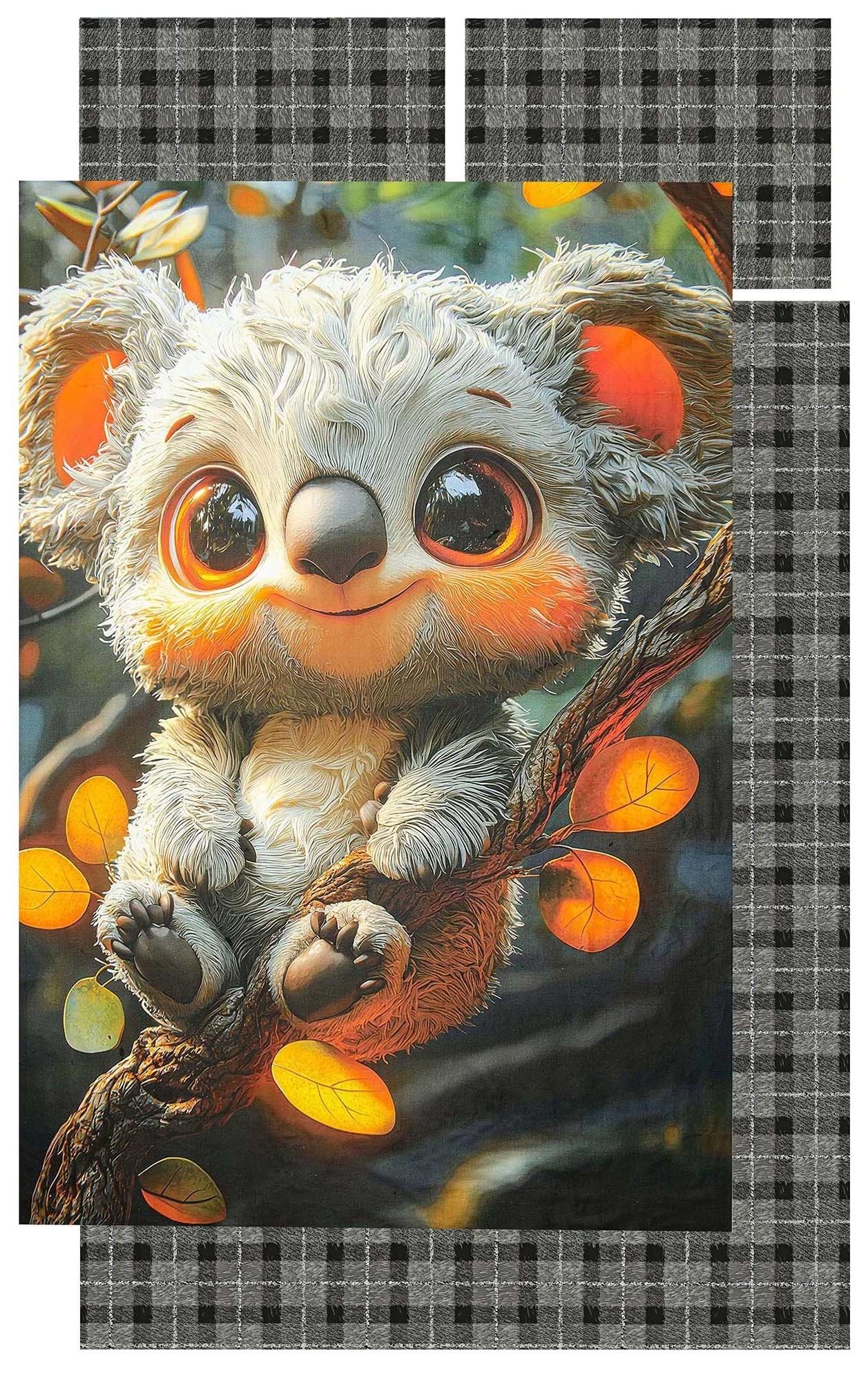 Комплект постельного белья детский Home Line поплин Коала 112х147 см нав. 40х60 (193159)