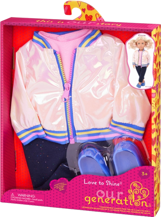 Фото - Одяг та аксесуари для ляльки Our Generation в яскравому стилі (BD30531Z)