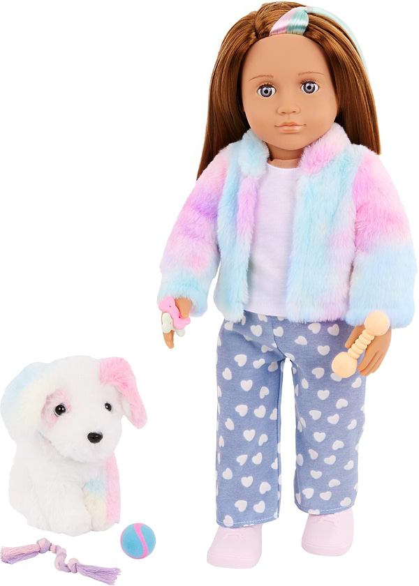 Фото - Лялька Our Generation Скайлар з цуценям Боу та аксесуарами 46 см (BD31538Z)