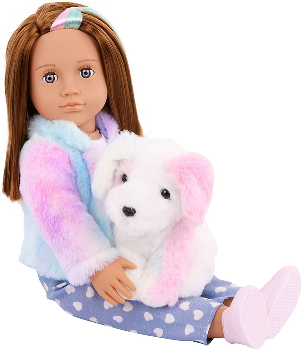 Фото - Лялька Our Generation Скайлар з цуценям Боу та аксесуарами 46 см (BD31538Z)