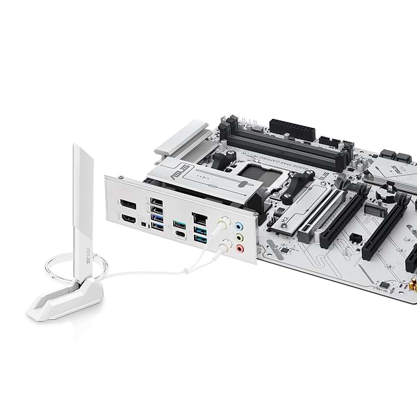 Фото - Материнская плата Asus B650E MAX GAMING WIFI White 4xDDR5