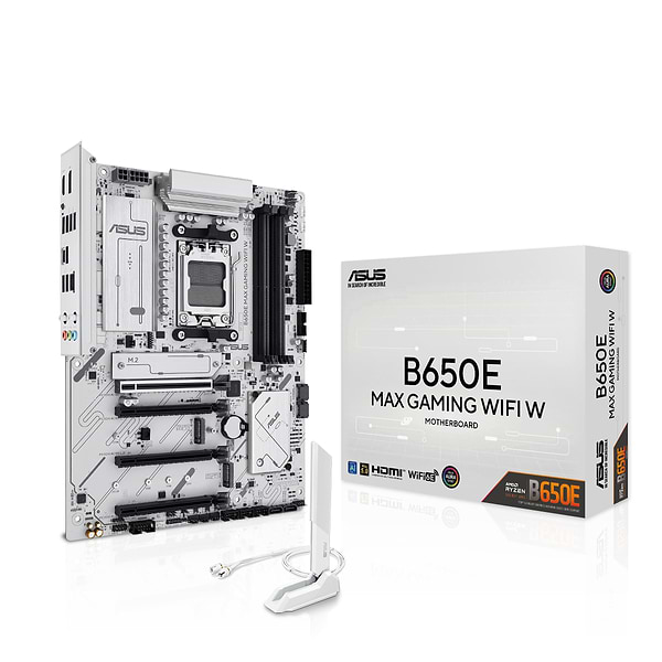 Фото - Материнская плата Asus B650E MAX GAMING WIFI White 4xDDR5