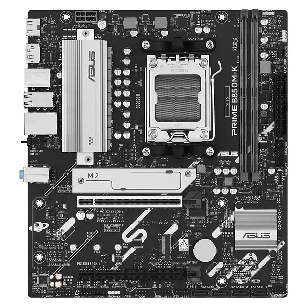 Фото - Материнська плата Asus PRIME B850M-K 4xDDR5 Фото - Материнська плата Asus PRIME B850M-K 4xDDR5