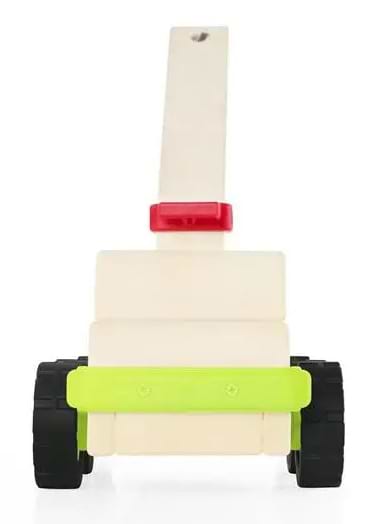 Фото - Наземна спецтехніка Guidecraft Block Science Trucks Стінобитна машина дерев'яна 45 см (G7533)