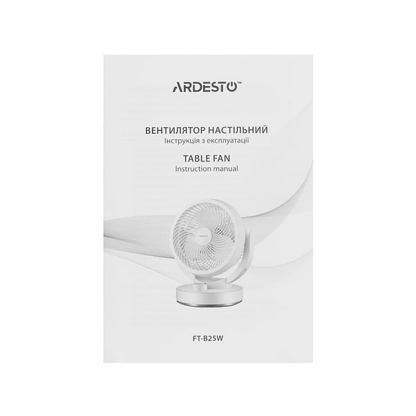 Фото - Вентилятор настольный Ardesto FT-B25W
