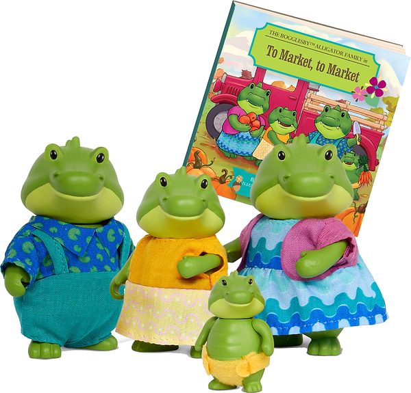 Фото - Колекційні фігурки набір Li'l Woodzeez Сім'я Крокодилів 4 шт. (WZ6796)