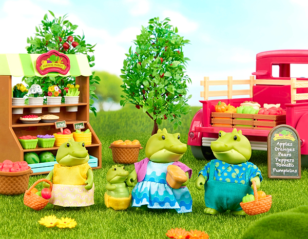 Фото - Колекційні фігурки набір Li'l Woodzeez Сім'я Крокодилів 4 шт. (WZ6796)