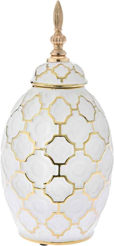 Ваза Al Decoration с крышкой 16.5x34.5 см (682-054)