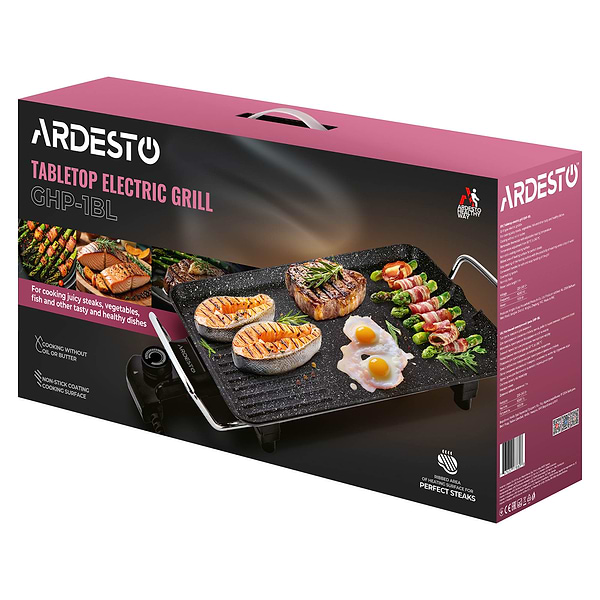 Фото - Гриль-барбекю електричний Ardesto GHP-1BL