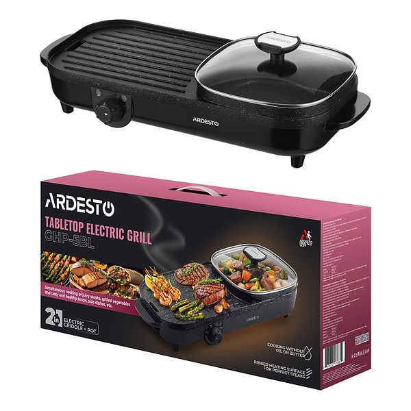 Фото - Гриль-барбекю електричний Ardesto GHP-5BL