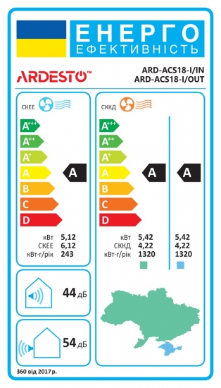 Фото - Кондиционер сплит Ardesto CoolSmart ARD-ACS18-I