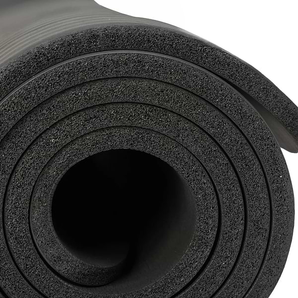 Фото - Килимок для йоги та фітнесу TECOFIT 183х61х1 см NBR Black (TOP20106462/2)