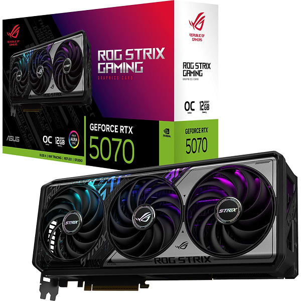 Фото - Відеокарта Asus GeForce RTX 5070 12GB GDDR7 OC (ROG-STRIX-RTX5070-O12G-GAMING)