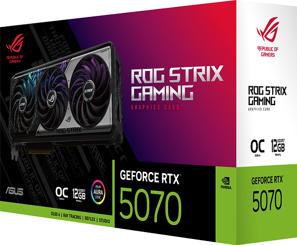 Фото - Відеокарта Asus GeForce RTX 5070 12GB GDDR7 OC (ROG-STRIX-RTX5070-O12G-GAMING)