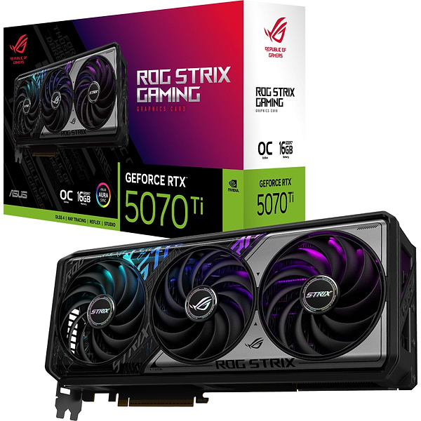 Фото - Видеокарта Asus ROG Strix GeForce RTX 5070 Ti 16GB GDDR7 OC Edition (ROG-STRIX-RTX5070TI-O16G-GAMING)
