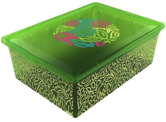 Короб для хранения Qutu Light Box с/к Flouresent Green 25 л