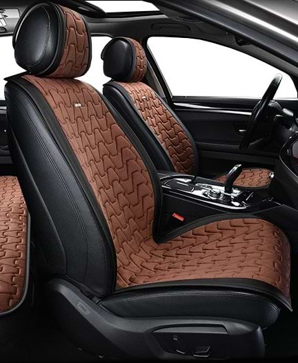 Фото - Комплект накидок на сиденье автомобиля Beltex Chicago black-coffee (BX85120)