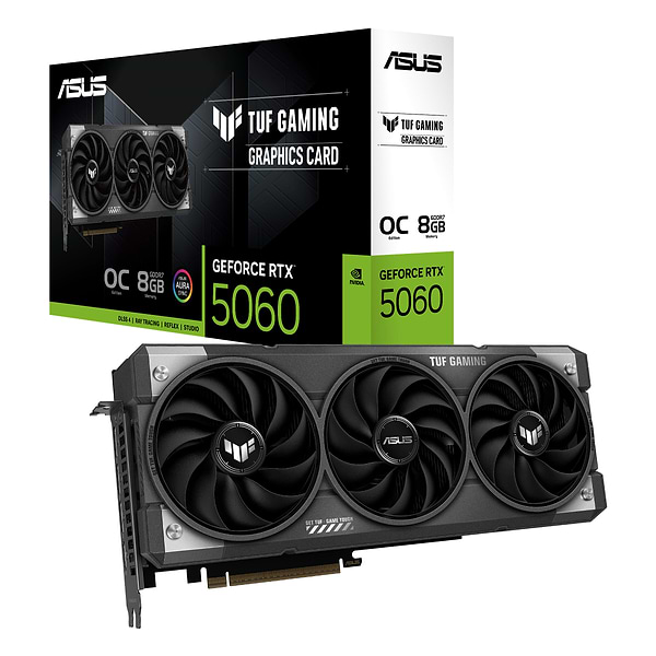 Фото - Видеокарта Asus GeForce RTX 5060 8 GB GDDR6 OC (TUF-RTX5060-O8G-GAMING)