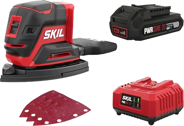 Фото - Виброшлифовочная машина Skil 3720 CC Compact (SR1E3720CC+BC1E3110AA)