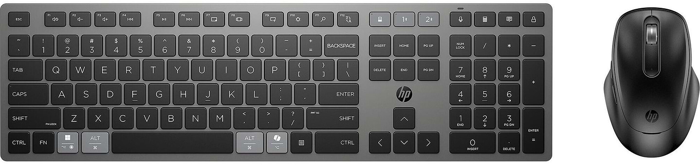 Купить Клавиатура+мышь беспроводная HP 720 Multi-Device Rechargeable BT EN/UK Black (9T5A9AA) - Фото 1 Клавиатура+мышь беспроводная HP 720 Multi-Device Rechargeable BT EN/UK Black (9T5A9AA) - Фото 1