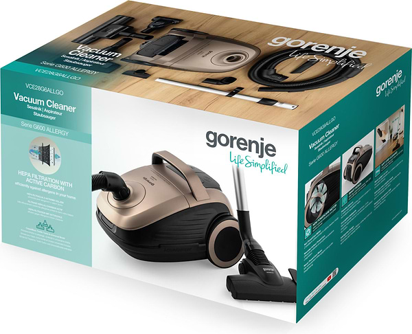 Фото - Пылесос для сухой уборки с мешком Gorenje VCE28G6ALLGO