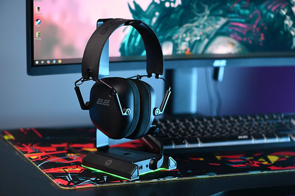 Фото - Гарнітура бездротова ігрова 2E GAMING HG365 BT/WL Black (2E-HG365BK-WL)