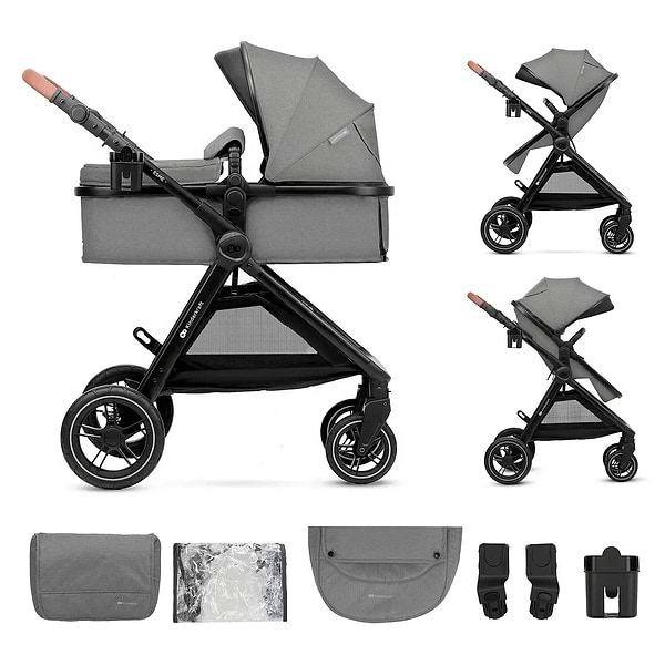Фото - Коляска универсальная 2 в 1 Kinderkraft Esme Black (KSESME00BLK2000)