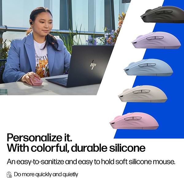 Фото - Мышь беспроводная HP 400 Quiet WL/BT Pink (AZ7B5AA)
