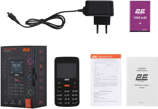 Фото - Мобильный телефон 2E T180 Max Dual Sim Black
