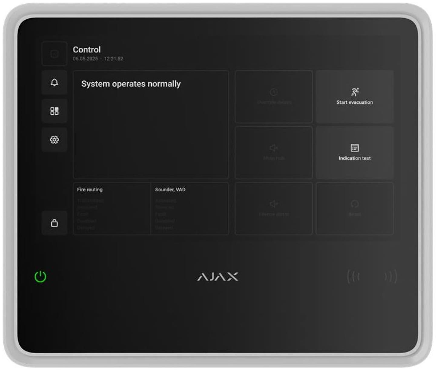 Пульт для управления приборами Ajax EN54 Fire Hub White (000057094)