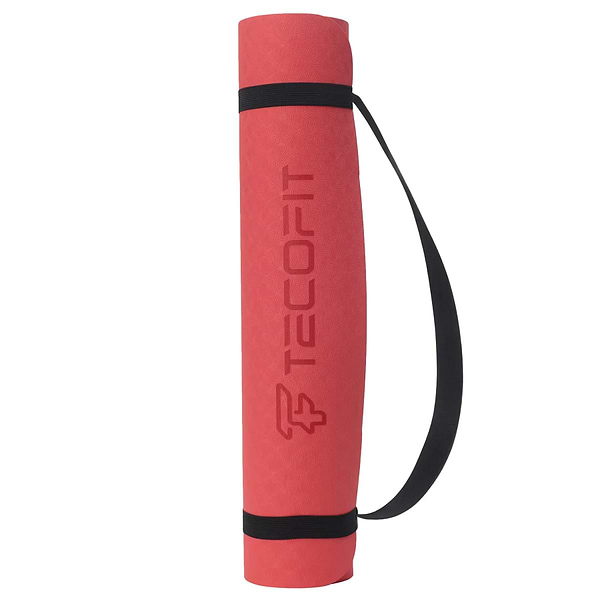 Фото - Коврик для йоги и фитнеса TECOFIT Dual Color TPE Mat 183х61х0.6 см Red/Black (TOP18013825/2)
