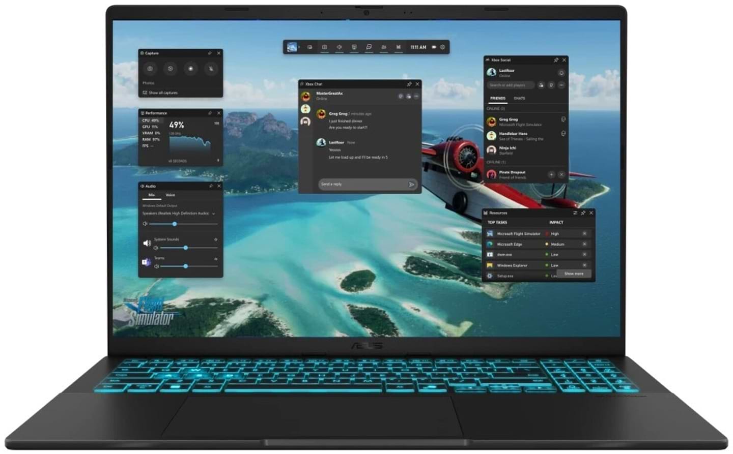 Ноутбук Asus V16 V3607VU-RP148 Black - Фото 1